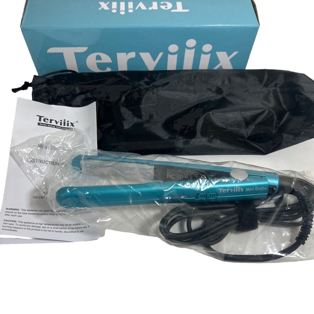 Terviiix Mini GoGo Hair Straightener‎ , Small Flat iron, Blue, NIB